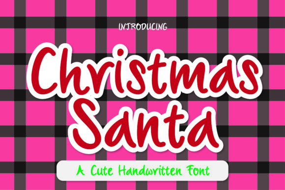 Christmas Santa Font Poster 1