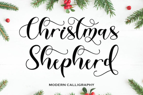 Christmas Shepherd Font Poster 1