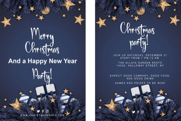 Christmas Sleigh Font Poster 5