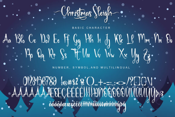 Christmas Sleigh Font Poster 8