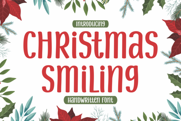 Christmas Smiling Font Poster 1