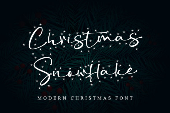 Christmas Snowflake Font