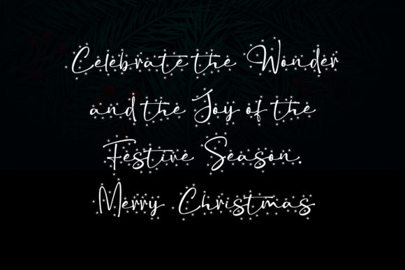 Christmas Snowflake Font Poster 4
