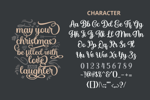 Christmas Snowy Font Poster 3