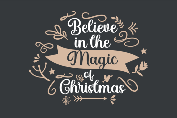 Christmas Snowy Font Poster 4