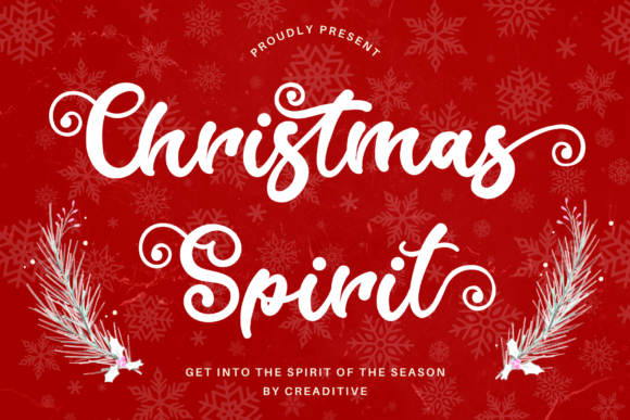 Christmas Spirit Font Poster 1