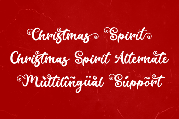 Christmas Spirit Font Poster 9