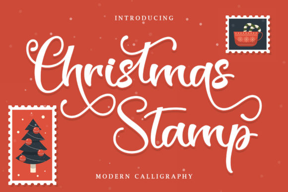 Christmas Stamp Font Poster 1
