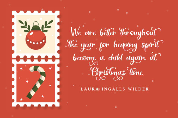 Christmas Stamp Font Poster 2
