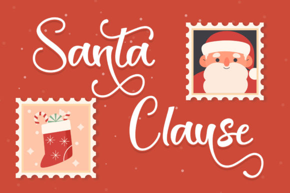 Christmas Stamp Font Poster 4