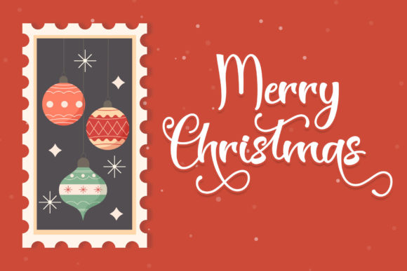 Christmas Stamp Font Poster 5