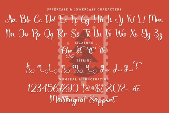 Christmas Stamp Font Poster 7