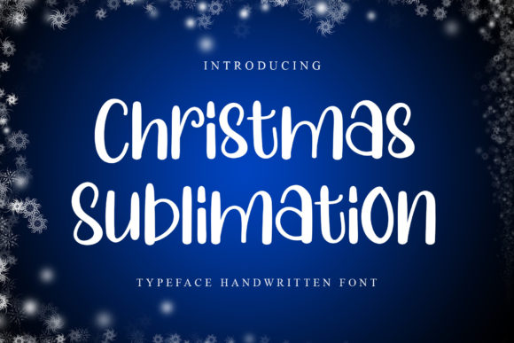 Christmas Sublimation Font Poster 1