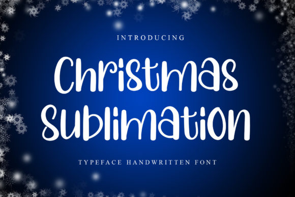 Christmas Sublimation Font