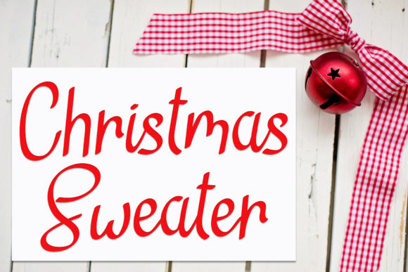 Christmas Sweater Font Poster 1