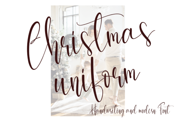 Christmas Uniform Font Poster 1