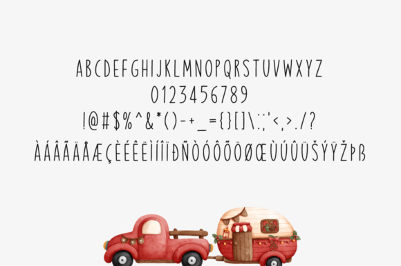 Christmas Vehicle Font Poster 5