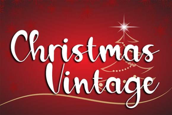 Christmas Vintage Font Poster 1