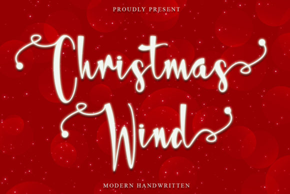 Christmas Wind Font Poster 1