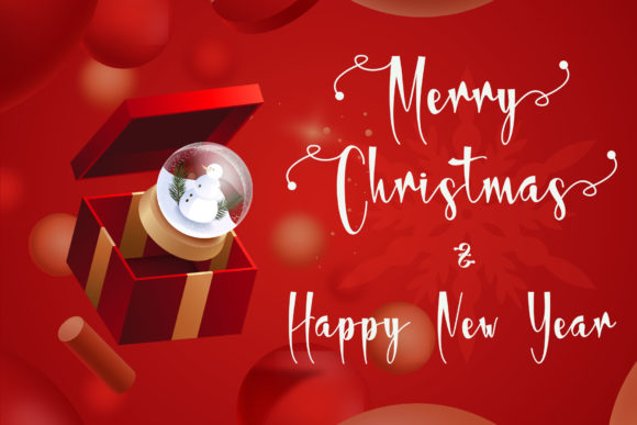 Christmas Wind Font Poster 2
