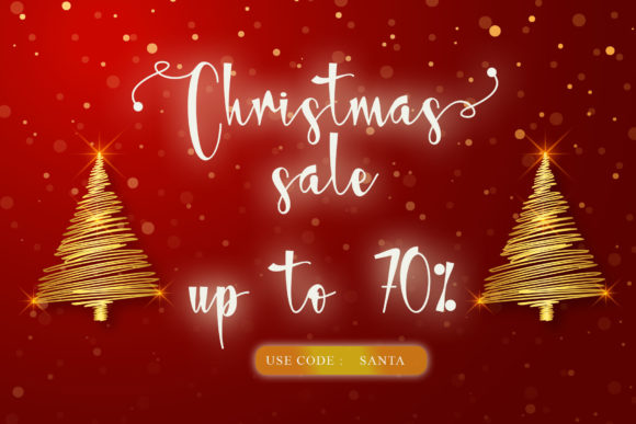 Christmas Wind Font Poster 6
