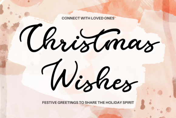 Christmas Wishes Font Poster 1