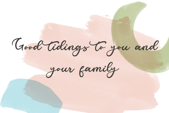 Christmas Wishes Font Poster 3
