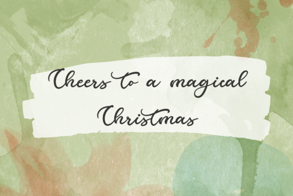 Christmas Wishes Font Poster 9