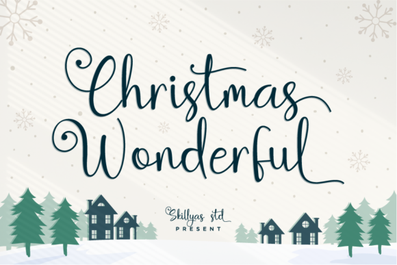 Christmas Wonderful Font Poster 1