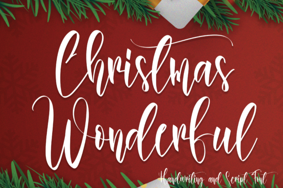 Christmas Wonderful Font Poster 1