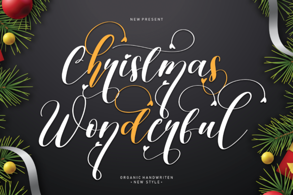 Christmas Wonderful Font Poster 1