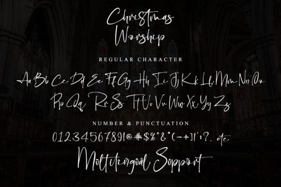 Christmas Worship Font Poster 8
