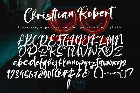 Christtian Robert Font Poster 9