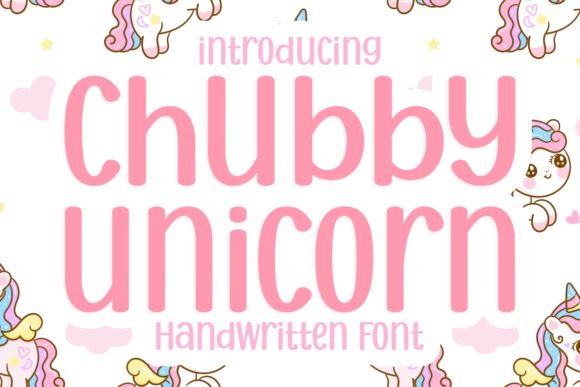 Chubby Unicorn Font Poster 1
