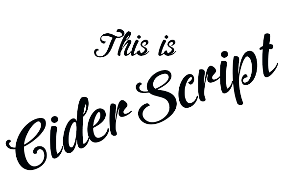 Cider Font Cider Font Poster 1