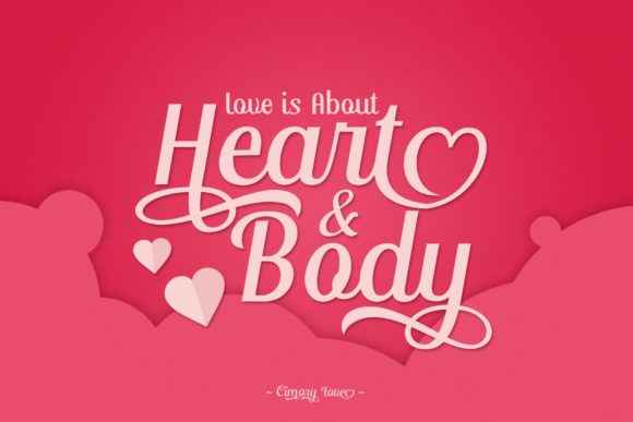 Cimory Love Font Poster 2