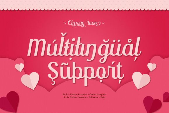 Cimory Love Font Poster 13