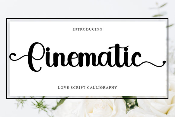 Cinematic Font Poster 1