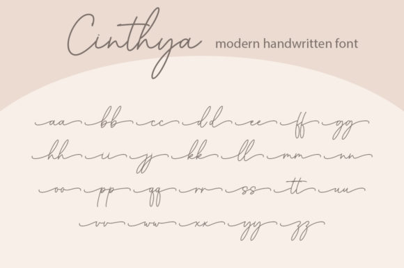 Cinthya Font Poster 10