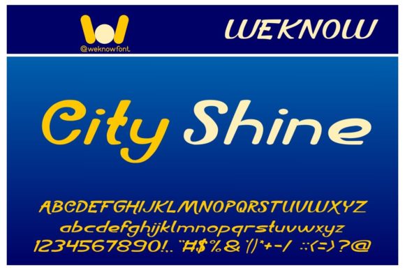City Shine Font Poster 1