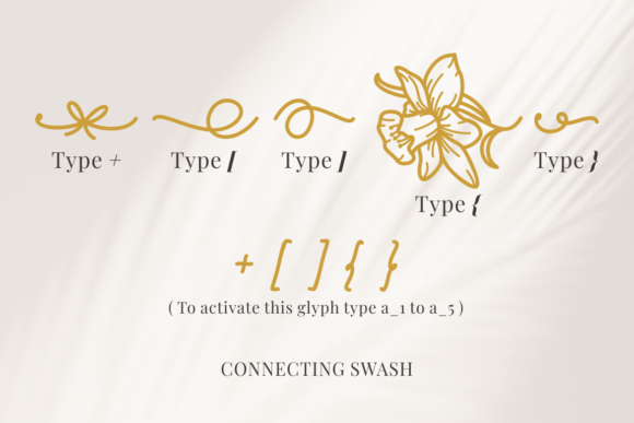 Clara Birth Flower Font Poster 6