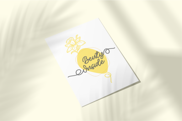 Clara Birth Flower Font Poster 9