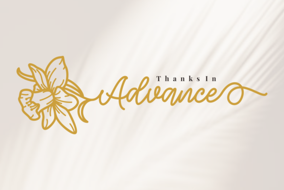 Clara Birth Flower Font Poster 10