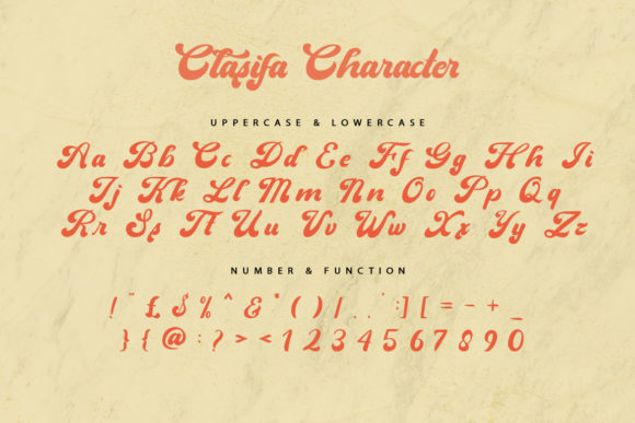 Clasifa Font Poster 8