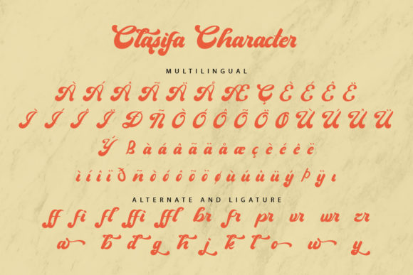 Clasifa Font Poster 9