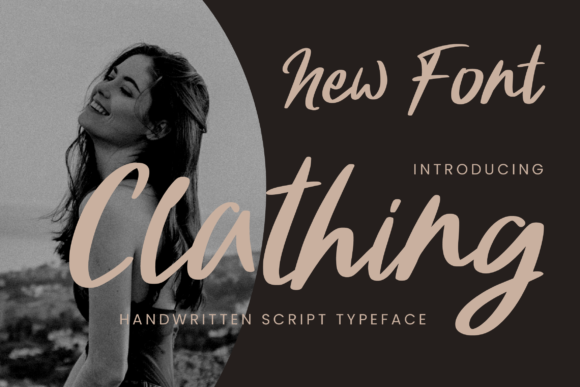 Clathing Font Clathing Font Poster 1