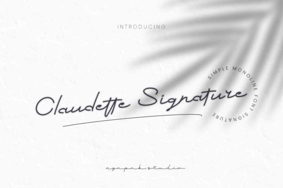 Claudette Signature Font