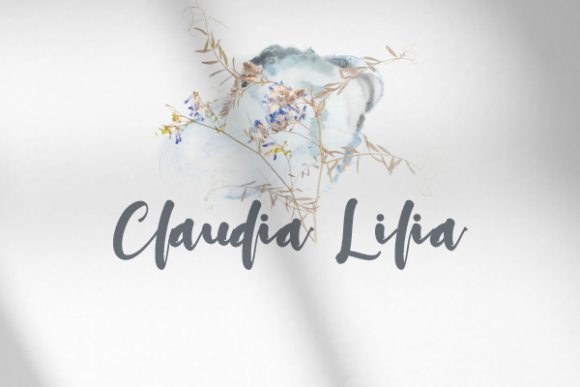 Claudia Lilia Font Poster 1