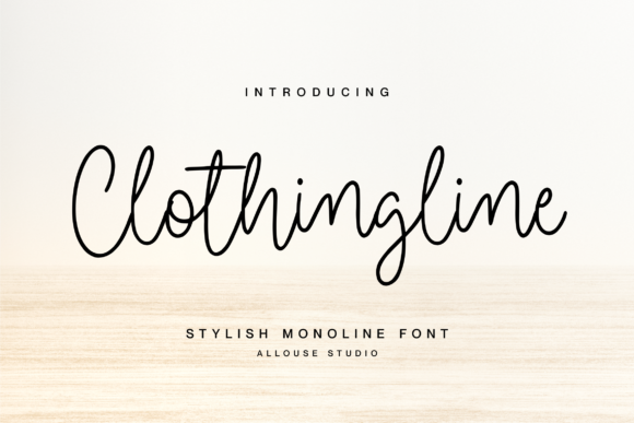 Clothingline Font Poster 1