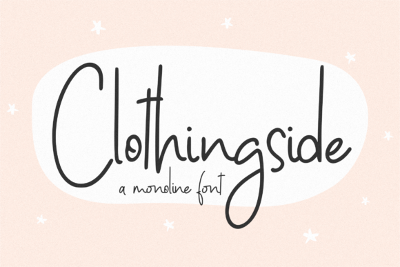 Clothingside Font Poster 1